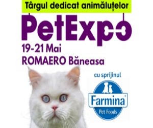 PetExpo, cel mai important targ dedicat animalelor de companie, are loc intre 19-21 Mai la ROMAERO Baneasa